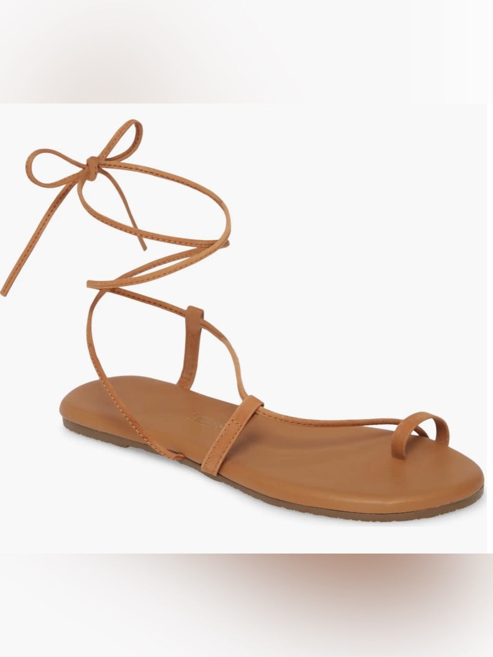 TKEES Jo Lace - Up Flat Sandals - Hazelton. Size 9